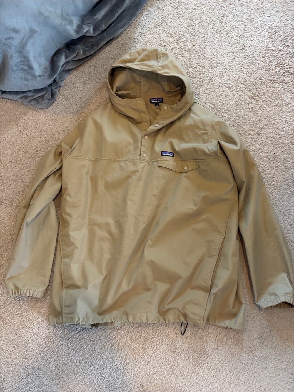Patagonia Hooded Pullover Anorak – Tan/Khaki – XXL